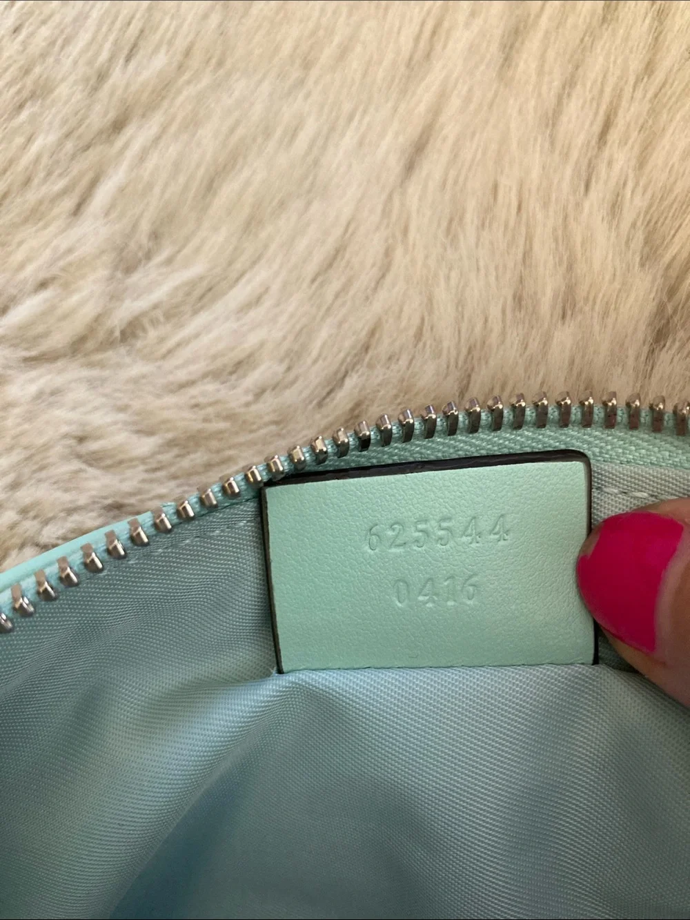 Gucci Mint Green Cosmetic Pouch Case